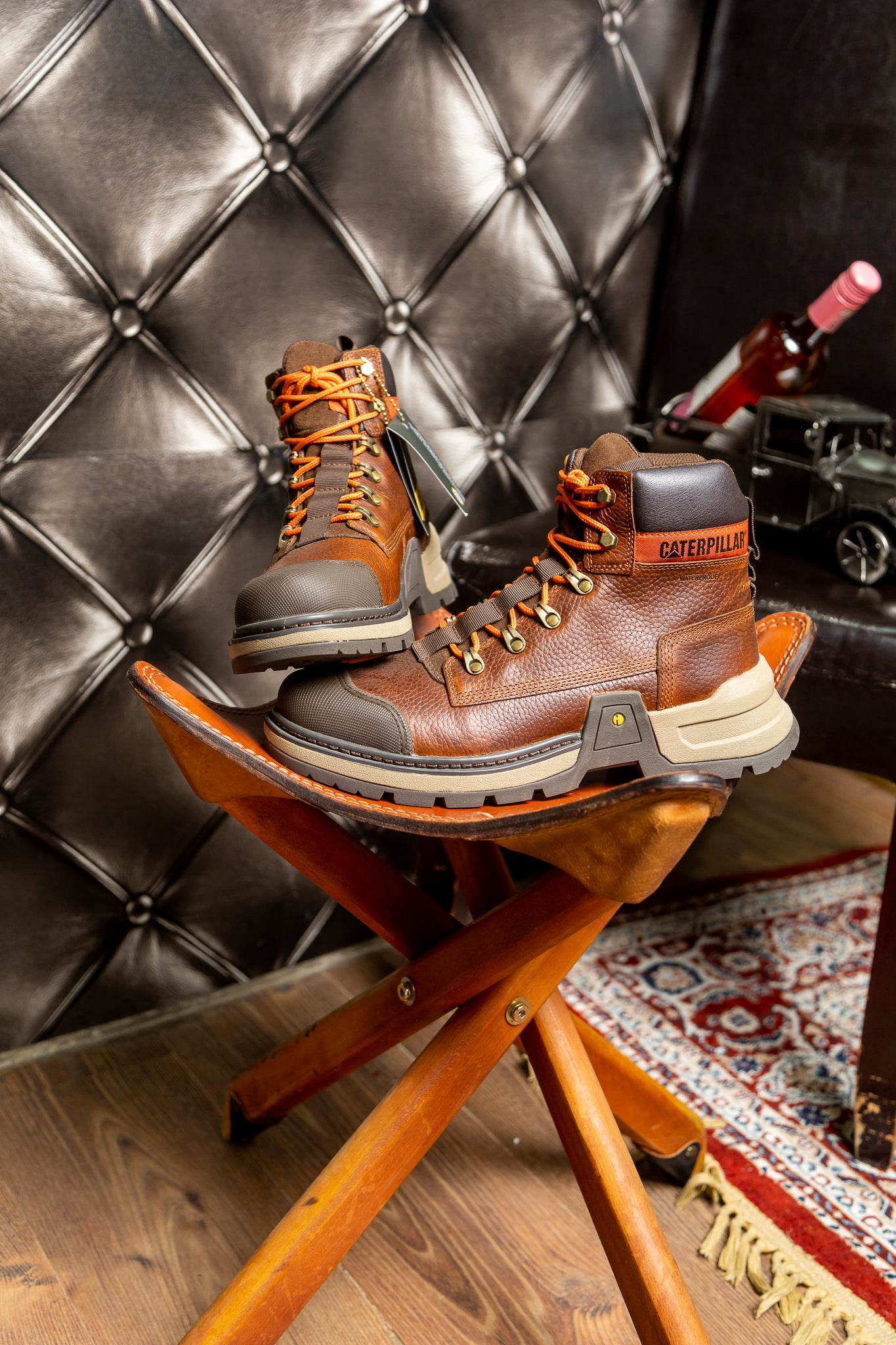 Brown Leather Caterpillar Colorado Boots