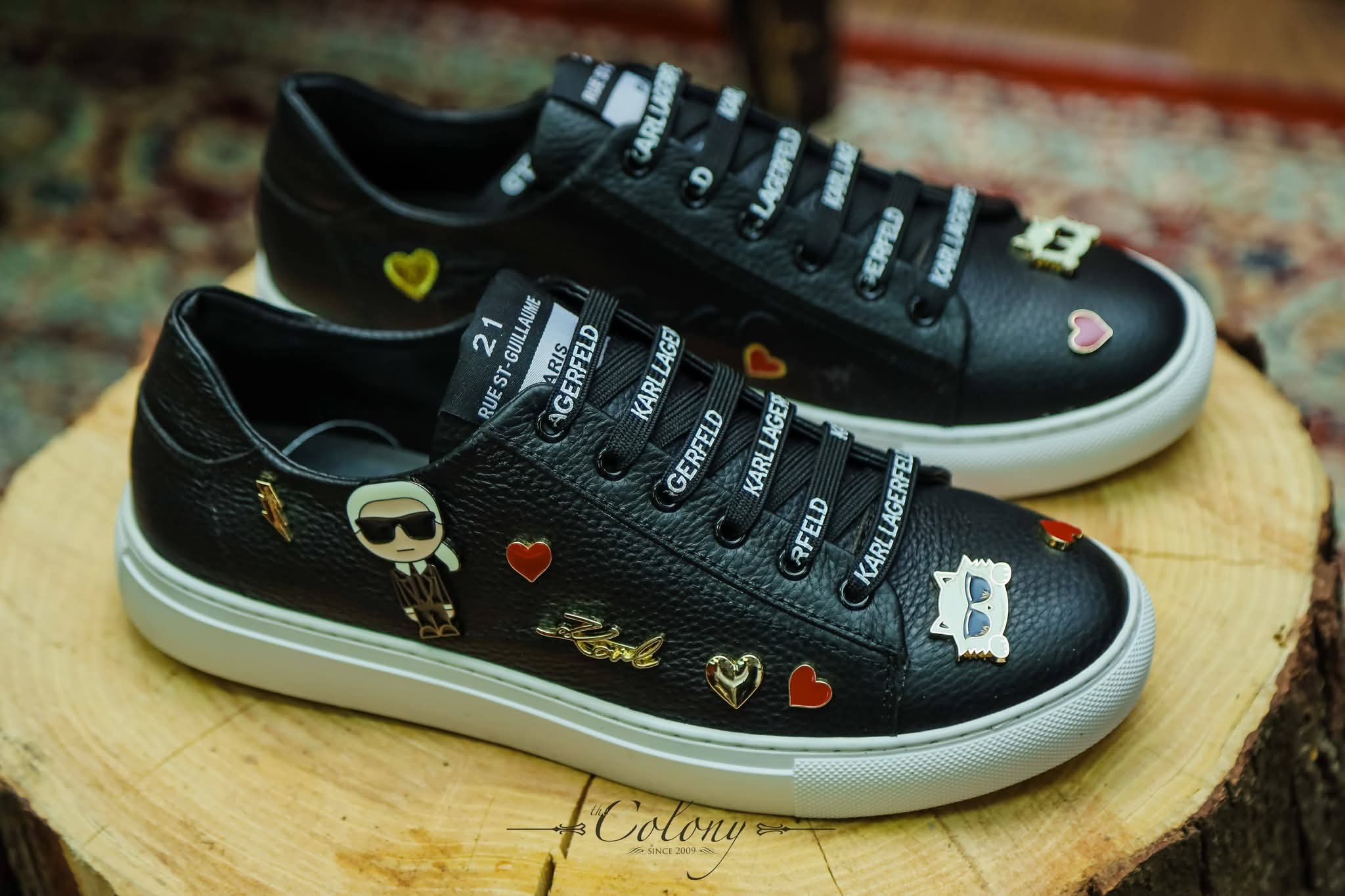 Black Women's Karl Cate Sneakers