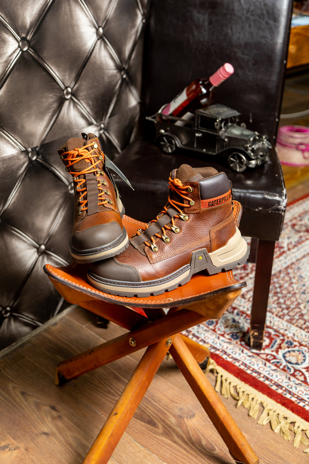 Brown Leather Caterpillar Colorado Boots