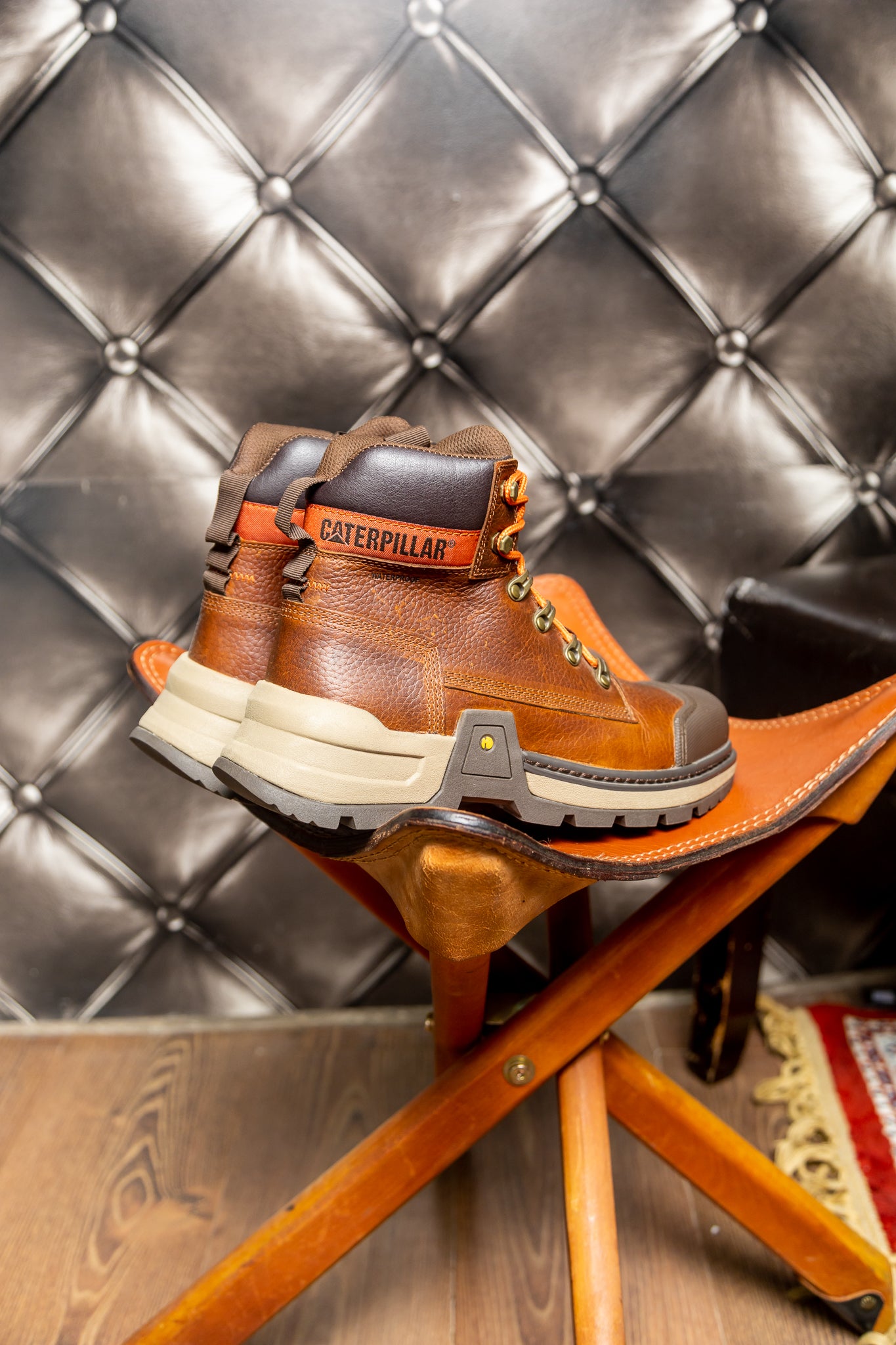 Brown Leather Caterpillar Colorado Boots