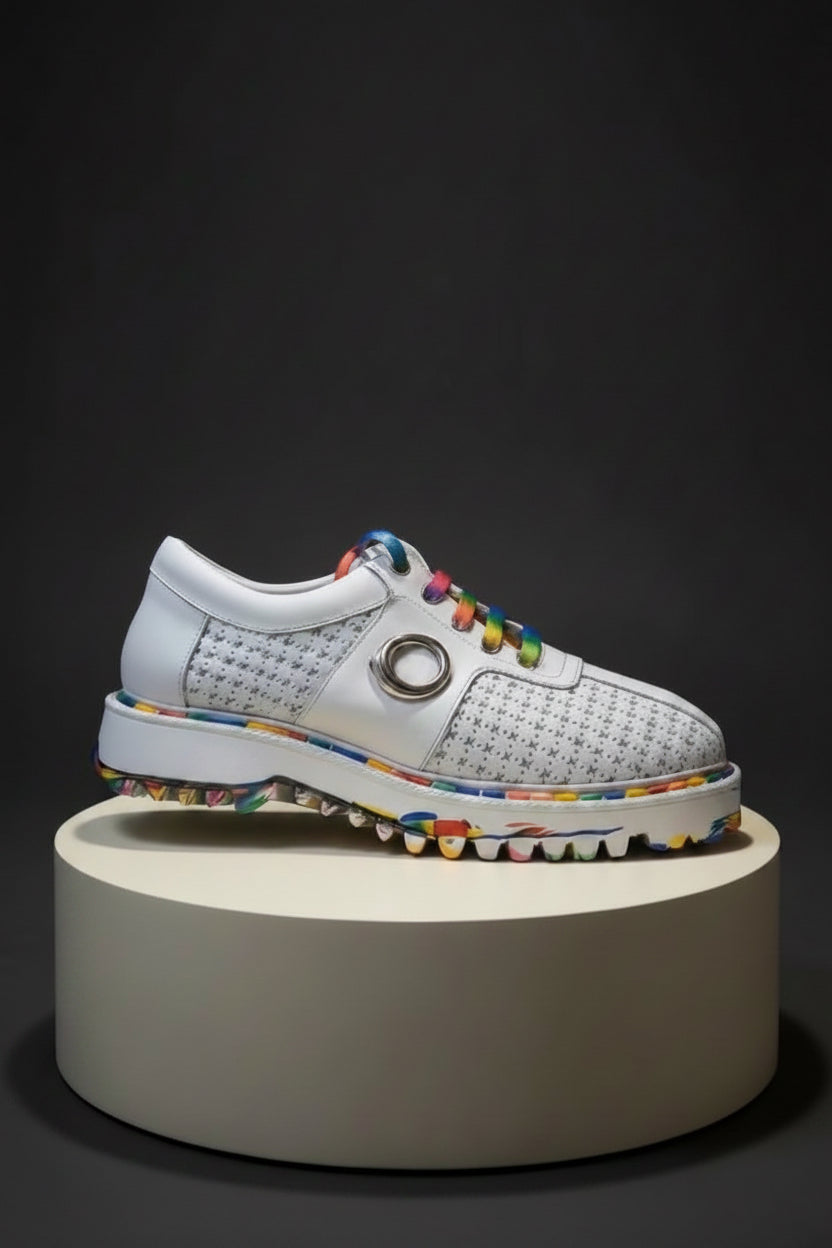Chunky Rainbow Accent Sneaker