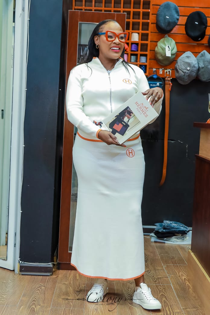 Women's White Two-Piece Skirt Set