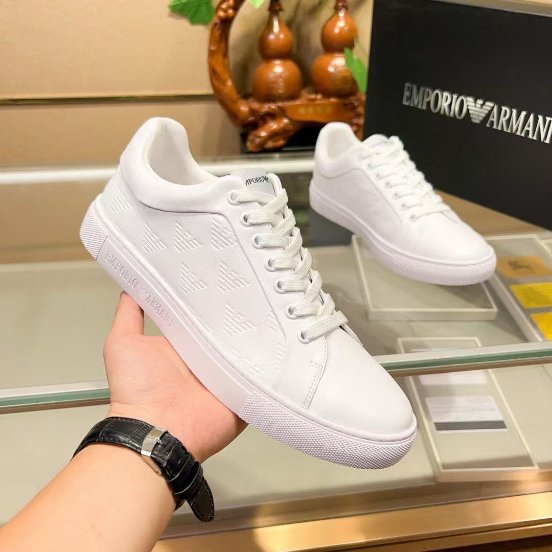Men's White Emporio Armani Sneakers
